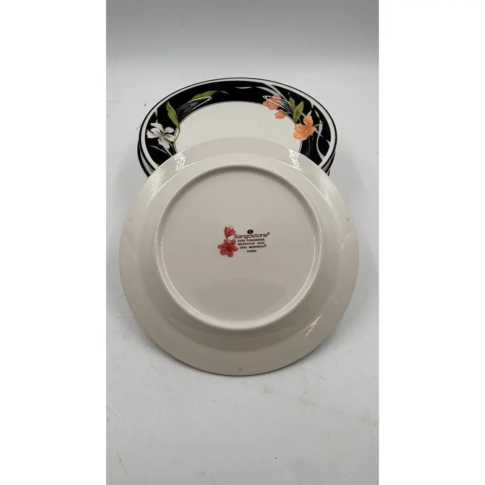 Sangostone 7 5/8” Salad Plate Sango #3665 Memories Set of 6